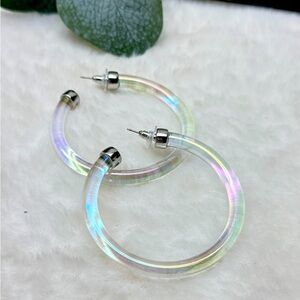 Women’s Clear Hoop Earrings
